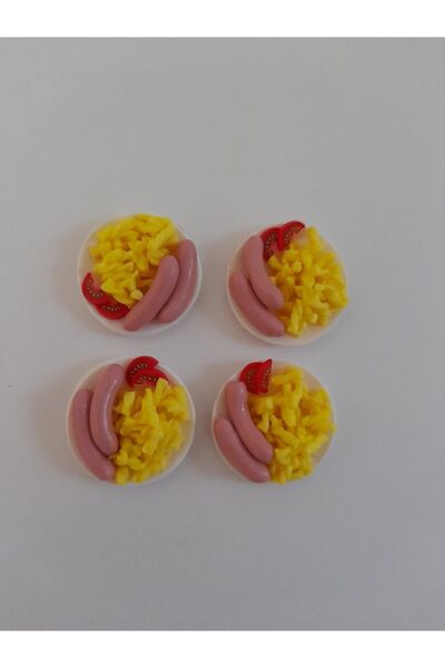 Barbie El Yapımı Fimo Miniatur Makarona Tabak 1 Adet Fiyat