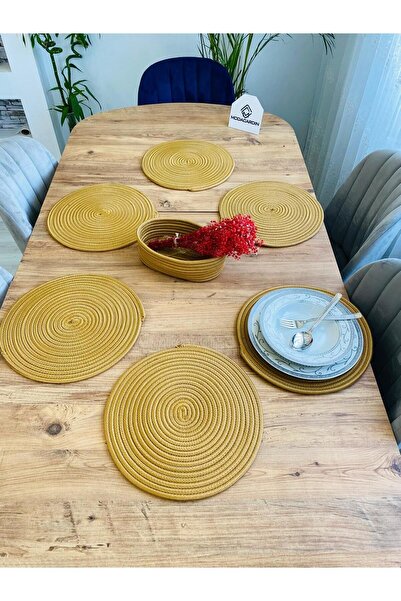 JÜTEX HOME Σετ 7 τεμαχίων από ζατζούρι από άχυρο αμερικανικής υπηρεσίας Supla...