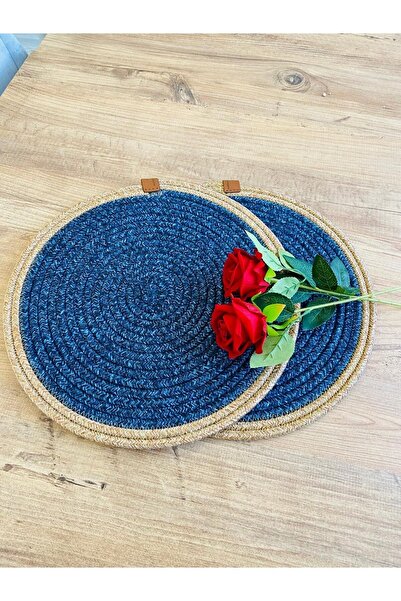 JÜTEX HOME Set de 2 plăci de serviciu americane din răchită de iută