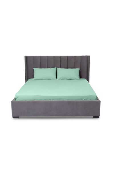 Sabia Organic 100% Cotton 240X260Cm Double Flat Sheet Set 62 Wire (155 Tc)