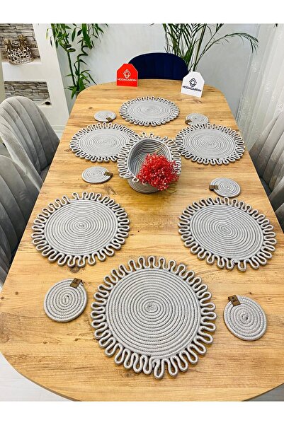 JÜTEX HOME 13 bucăți de iuta răchită American Service Supla - Subțire și coș