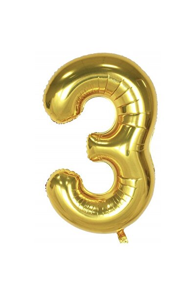 Öztürkpartievi Gold Number Foil Balloon