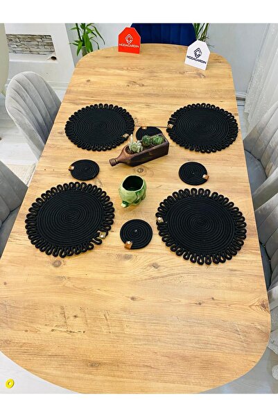 JÜTEX HOME 8 komada podmetača od jute i slamčice - Podmetač