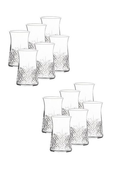 Paşabahçe Timeless Cut Crystal Tea Glass - 12 Liter Tea Glass