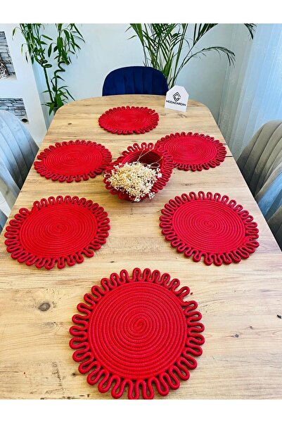 JÜTEX HOME Комплект от 7 американски чинии и кошници от юта и ракита