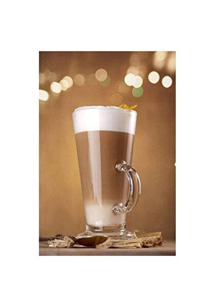 Paşabahçe طقم أكواب بمقبض 263 مل مكون من قطعتين - اللاتيه وعصير الليمون والمش...