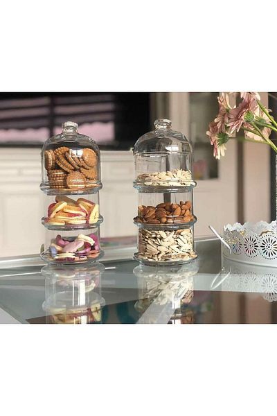 Paşabahçe 96986 Küçük Boy Villa Patisserie 3lü Kurabiyelik 22cm