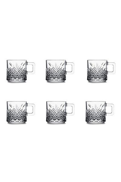Paşabahçe Timeless Cup with Handle 195 CC 6 Pieces Mug Tea Coffee Cup