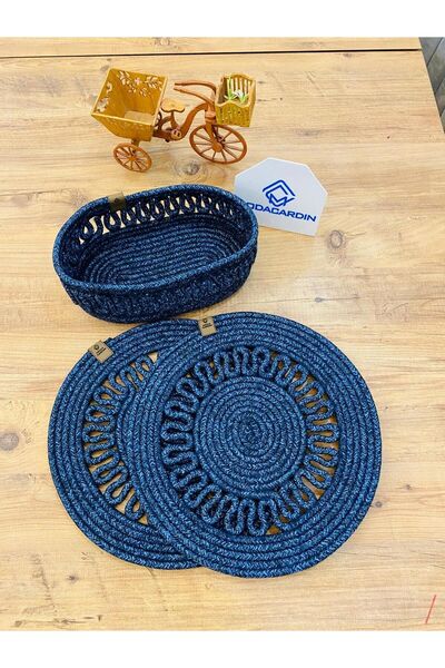 JÜTEX HOME Σετ 3 τεμαχίων από άχυρο από γιούτα American Service Supla και καλάθι