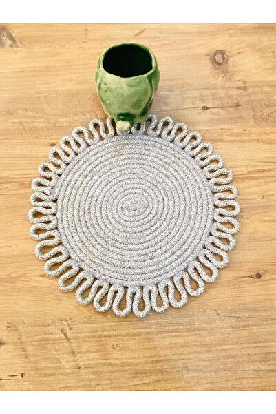 JÜTEX HOME طبق من قش الجوت للخدمة الأمريكية