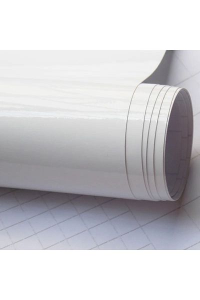 ESEMİZ White Vehicle Motor Furniture - Durable Foil (126cm X 30cm)