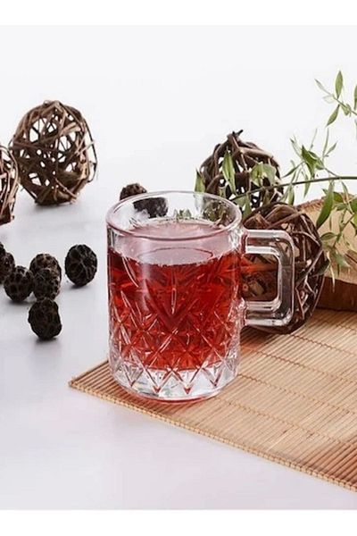 Paşabahçe Timeless 2-Piece Glass Cup Mug 250cc