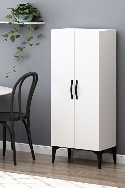 Avmpark Erzak Dolabı Köşe Çok Amaçlı Kiler Dolabı Beyaz Yeni