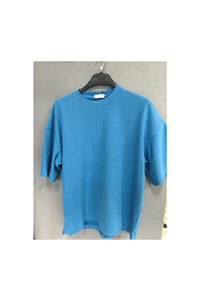 More Black Rollie DELİKLİ JAKARLI OVERSIZE TSHİRT
