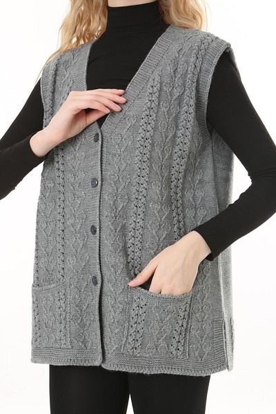 Lamierra Knitwear Wool Vest