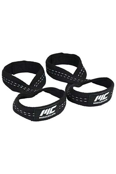 MUSCLECLOTH 8 Loop Lifting Straps Siyah (S-M BEDEN)