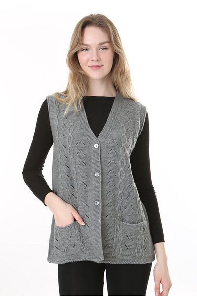 Lamierra Knitwear Wool Vest