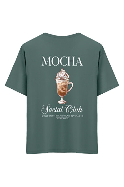Mounte Bianca Unisex moka - Oversize kroj T-shirt