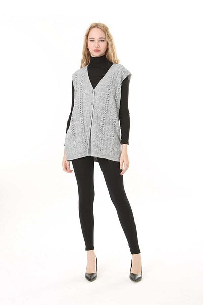 Lamierra Knitwear Wool Vest