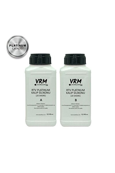 VRM VernikRecineMarketi Rtv-2 Platinum Kalıp Silikonu (20 SHORE) 1 Kg