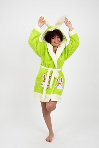 Damlaiso Halat de baie cu glugă din lână și pluș din noiembrie