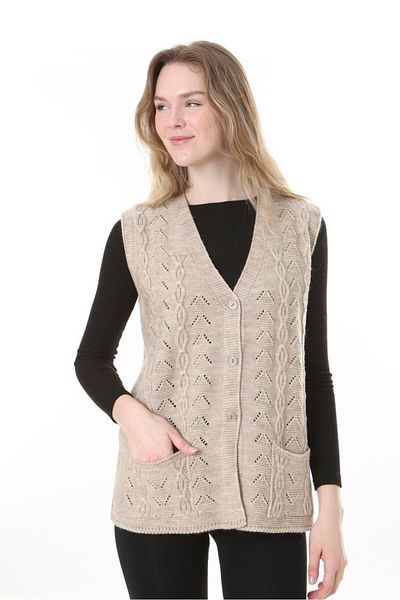 Lamierra Knitwear Wool Vest