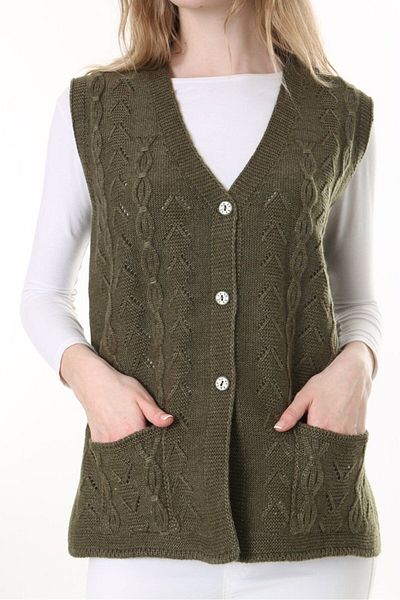 Lamierra Knitwear Wool Vest