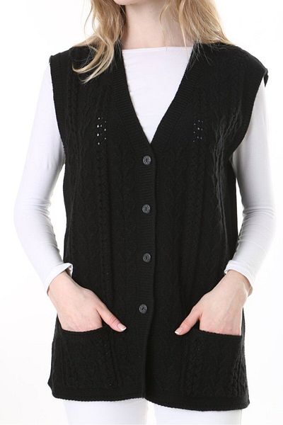 Lamierra Knitwear Wool Vest