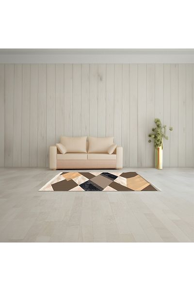In House Larry | Luxurious Rectangular Decorative Carpet, Multicolour
