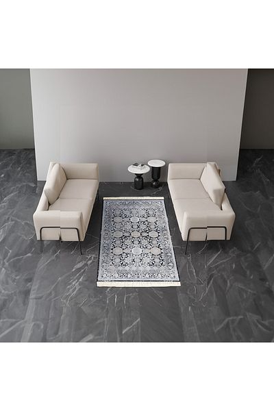 In House Melisa | Luxurious Rectangular Decorative Carpet, Grey