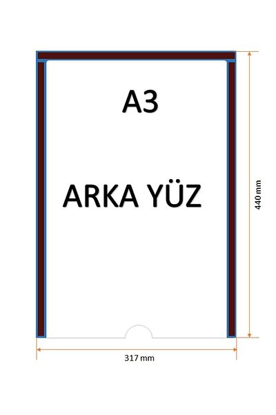 Kaizen Market A3 Blue Magnet Frame - Short Edge, with Magnet (Pack of 10)