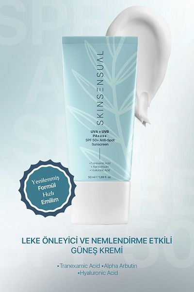 Skin Sensual Sunscreen 50 SPF - Helps Prevent Blemish Formation, Moisturizing Effect, Pa++++