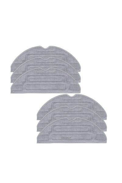 LİN GRUP Roborock S8 Sonic Mopping Pro Ultra Uyumlu 6 Adet Mop Paspas