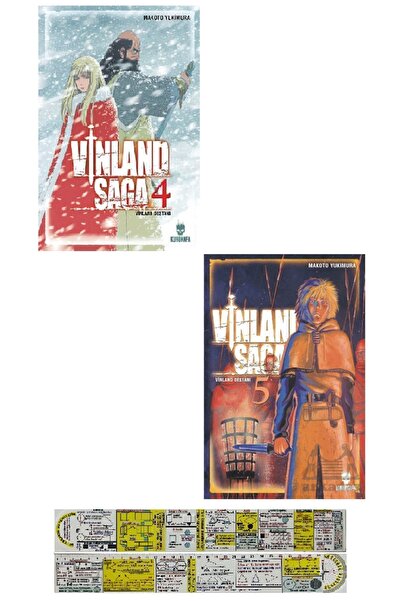 Kurukafa Yayınları Vinland Saga 4-5. Ciltler Manga Seti + Matematik Öğreten C...