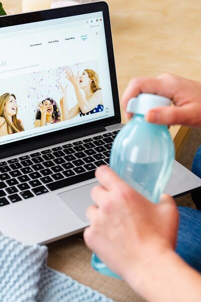 Tupperware Eco Water Blue 500 ml Water Bottle - 164Fseri