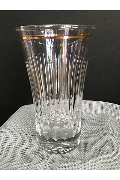 DECOSTYLE Gold Decorated Pasabahce Soft Drink Cup