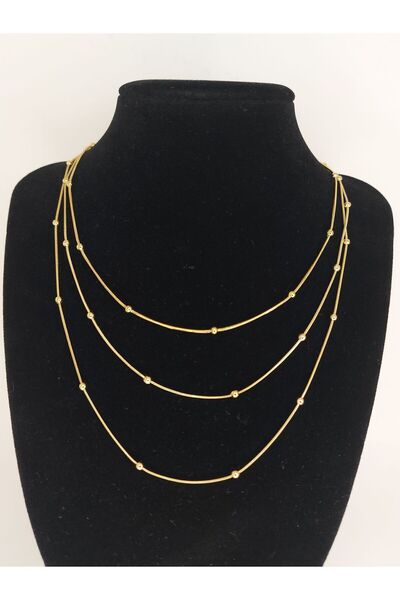 Romea قلادة ثلاثية من الفولاذ المقاوم للصدأ وسلسلة دوريكا