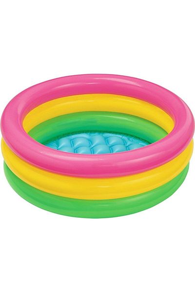 Intex 57107 3 Node Sunset 61x22 cm Inflatable Baby Pool
