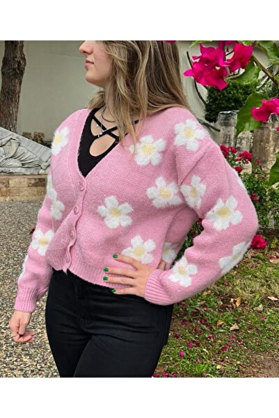 Astrea Butik Daisy Pink Yumoş Hırka