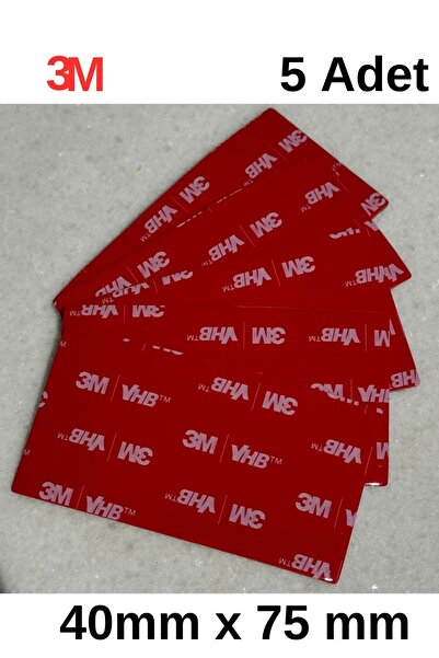 3M 40x75x1mm Yedek Güçlü Çift Taraflı Vhb Bant Die Cut Kesim (5 ADET)