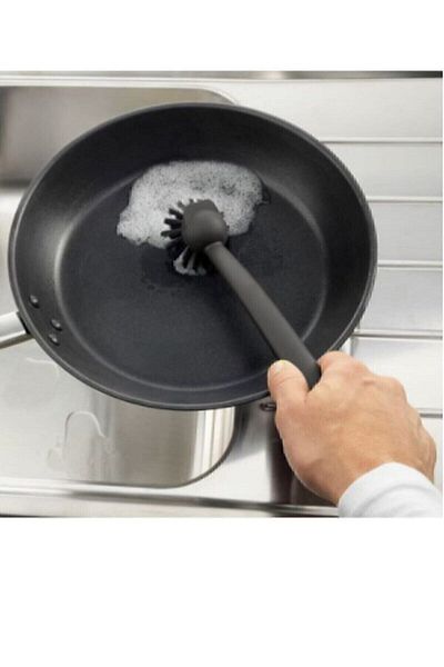 IKEA Rinnig Suction Cup Dish Sink Brush Black