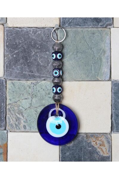 e-life shop Lüks Hasır Işlemeli Asmalı Hediyelik-dekoratif Nazar Boncuğu Çakr...