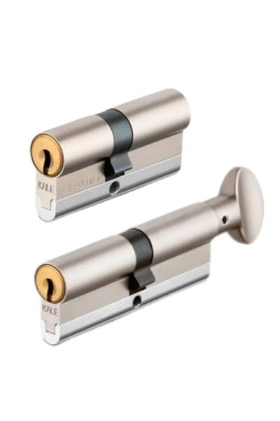 Kale Kilit Kale 164cec Tube Encrypted High Security Cylinder Set of 2 (Cec+cecm) Nickel (68mm-26+10+32)