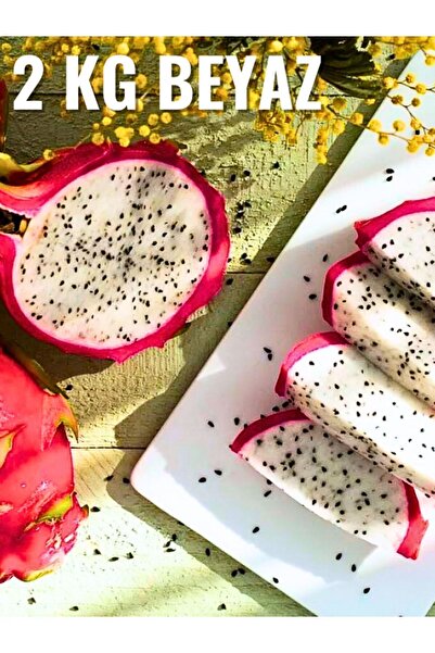 FidanBudur 2 Kg Ejder Meyvesi, Içi Beyaz 6-7 Adet Tropik Meyve, Pitaya, Dragon Fruit Organic