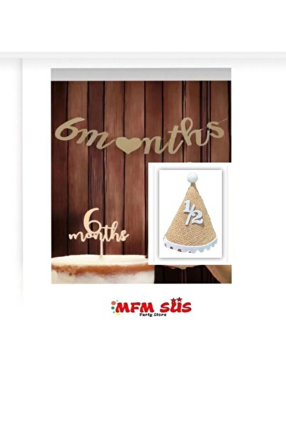 MFM Slamnati rođendanski set sa 6 cipela - za dete od pola godine