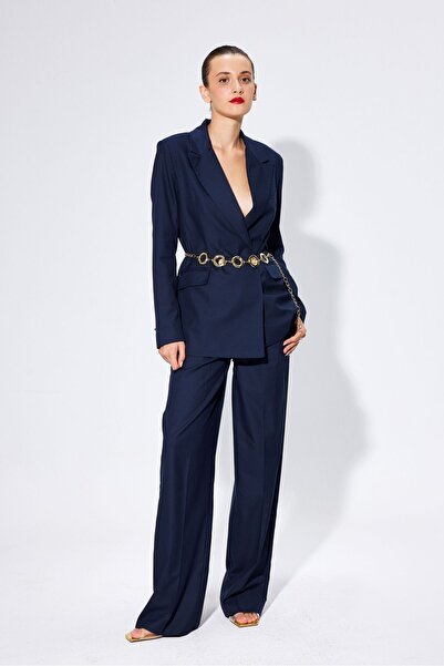 TUSSMADE Lacivert Kumaş Pantolon