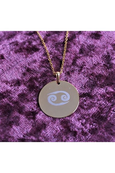 Ozka Leather Collection Boğa Burcu Kolye Gold - Kişiye Özel