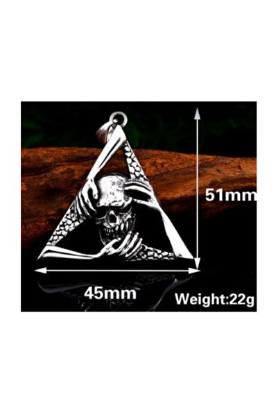 daisybydaisy Stainless Titanium Alloy Steel Perfect Details Skull Necklace