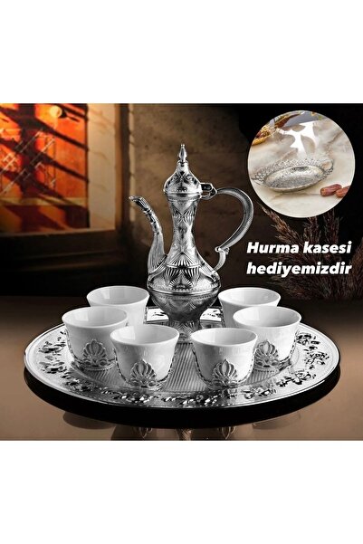 Genel Markalar Porselen Bardaklı Zemzem Takımı / Hurma Kase Hediyeli