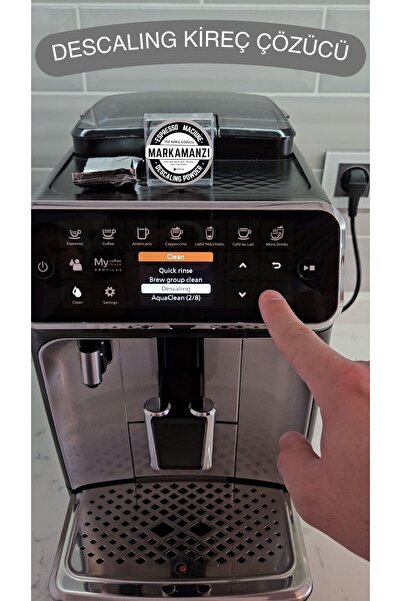 Markamanzi Espresso Kahve Makinası Kireç Çözücü Descaling 3adx10gr | Philips ...
